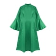 thumbnail image 6 of YiZYiF Church Clergy Dress for Women Priest Costumes Flared Sleeve Liturgical Vestment Choir Robe Green S, 6 of 7