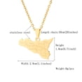 thumbnail image 2 of Goriertaly Personalized Map Necklace Style With Stainless Steel Charm Stylish gold 1Set, 2 of 6
