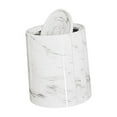 thumbnail image 3 of FashionCha Trash Can Bathroom Bin Swing Lid Chinese Style Wastebasket Rubbish Basket Bucket White L, 3 of 9