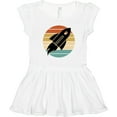 thumbnail image 3 of Inktastic Space Rocket Retro Sunset Girls Toddler Dress, 3 of 5