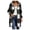 Z2-Black, variant on felwors Winter Women's Boho Vintage Aztec Sherpa-Lined Fleece Coat - Hooded Button-Down Long Cardigan Purple, XS