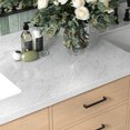 thumbnail image 5 of Ariel Hepburn 73 Inch Double Rectangle Sink Bathroom Vanity With Italian Carrara Marble Countertop 1.5 Inch Edge In Oak, 5 of 10
