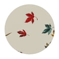 thumbnail image 4 of HAOXIT Fall Pumpkin Tablecloth Round Thanksgiving Leaf Table Cloth Washable Table Cover Decorative for Home Kitchen Dining Indoor Outdoor Party Picnic 38-42, 4 of 8
