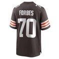 thumbnail image 3 of Men's Nike Drew Forbes  Brown Cleveland Browns Team Game Jersey, 3 of 6