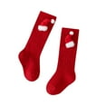 thumbnail image 3 of NAISIBABY Boys Girls Christmas Socks (0-4T), Soft Breathable Stretch Cotton Kids Funny Festival Socking Watermelon Red 2T, 3 of 5