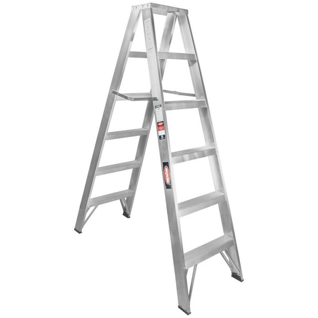 Escalera De Tijera Doble Akron 10 Escalones 78-05 175kg Akron Herramientas Escalera Tijera Doble Aluminio Tipo II