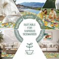 thumbnail image 6 of Summer Orange Outdoor Rug 4x6 Ft - Reversible Patio Rug Outdoor Camping Rugs, Pastoral Fruit Botanical Flowers Washable Indoor Outdoor Area Rugs, Non-Slip Outdoor Carpet Runner for Deck/Porch, 6 of 8