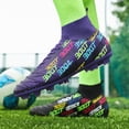 thumbnail image 4 of Zapatos de fútbol para hombre, zapatillas deportivas FG, botas de fútbol para adultos, zapatos de entrenamiento de Futsal, ultraligeros, antideslizantes, tacos para exteriores, venta al por mayor, nue, 4 of 5