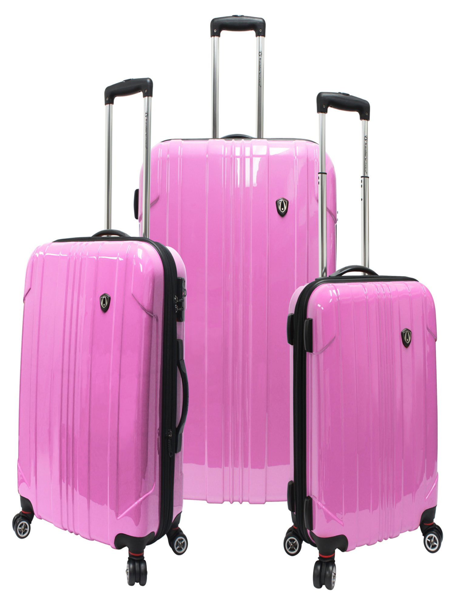2 Colo Mei Xu Luggage Sets Pull Rod Box Suitable For Travel And Short Journey Business Travel Embedded Anti-theft Cipher Lock Scraping Aluminum Alloy Frame Metal Wrap Angle Mute Universal Wheel