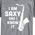 thumbnail image 3 of Instant Message - Saxy And I Know It - Men's Short Sleeve Graphic T-Shirt, 3 of 6