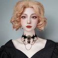 thumbnail image 3 of KAKOWELY Collier Col Roulé Halloween Collier Col Roulé Gothique Colliers Col Roulé Costumes Collier Col Roulé Bijoux 12.2"X4.53"X0.2", 3 of 5