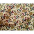 thumbnail image 4 of oneOone Silk Tabby Fabric Leaves & Floral Block Printed Fabric 1 Yard 42 Inch Wide, 4 of 4