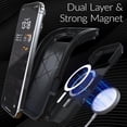 thumbnail image 4 of For iPhone 17 Pro Max Case Anti-Slip Fingerprint Slim Dual Layer Rugged Cover Compatible with MagSafe Shockproof Protection Black, 4 of 8