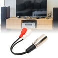 thumbnail image 4 of Dual To XLR Câble, Large Utilisation XLR à Double Adaptateur Plug And Play Réduction de Distorsion pour Microphone, 4 of 8