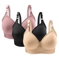 thumbnail image 2 of LLYWEY Padded Bras Plus Size Comfort Bra Ladies Racerback Bra Style-1254 Women Double Support Bra Feature Adult Female Everyday Sports Bras Beige 40B, 2 of 3
