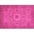 thumbnail image 1 of Ahgly Company Indoor Rectangle Abstract Pink Modern Area Rugs, 2' x 4', 1 of 4