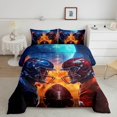 thumbnail image 2 of American Football Comforter Set Sports Bedding Sets for Boys Teen Rugby Game Bedding Comforter Sets for Girls Football Lover Down Comforter American Football Game Quilt Set Full Size, 2 of 7