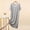 Gray, variant on Sleep Dress Casual Sleepwear Solid Color Lace Loose Short Sleeve Thin Nightgown for Women
