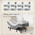 thumbnail image 3 of Sven & Son Classic Adjustable Bed Base (Frame) + 12 in Memory Foam Matt (Medium), Head and Foot Lift, Massage, USB, Memory Positions, Zero Gravity, Wireless Remote - Twin XL, 3 of 7