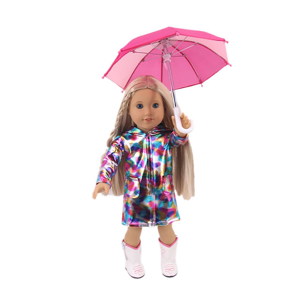 8 Petits Parapluies Décoratifs Pour Poupée - Ornements En Tissu, Neuf Avec Étiquettes, Idée Créative