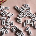 thumbnail image 5 of U8MO 100 Assorted Acrylic Inspirational Word Letter Rectangle Beads 15X8mm Kids Craft-Mixed Transparent Color, 5 of 8
