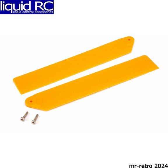 Blade Helis 3610OR Hi-Performance Main Rotor Blade Set Orange: mCP X