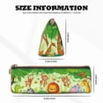 thumbnail image 4 of Naloa African Animals in the Jungle Print Leather Pencil Case - Portable Big Capacity Pencil Pouch Organizer Bag Stationery Bag for Work & Office Pencil Pen Case, 4 of 5
