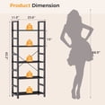 thumbnail image 5 of CONCETTA 5 Tier Bookshelf, Modern Bookcase Storage Organizer for Home Office, Black, 5 of 11