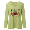 thumbnail image 2 of Aayomet Bustier Tops For Women Women's Long Sleeve Color Block Cute Shirt Round Neck Casual Tops,Green XXL, 2 of 3