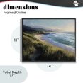 thumbnail image 4 of Stupell Industries Traditional Nature's Coast in Morning Light Black Framed Giclee Art, 14 x 11, by Franklyn Gregory, 4 of 8