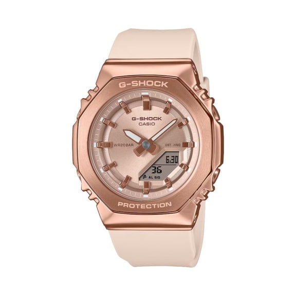 Casio G-Shock GM-S2100 Series Women's Pink Gold Dial Quartz Watch GMS2110PG-4A
