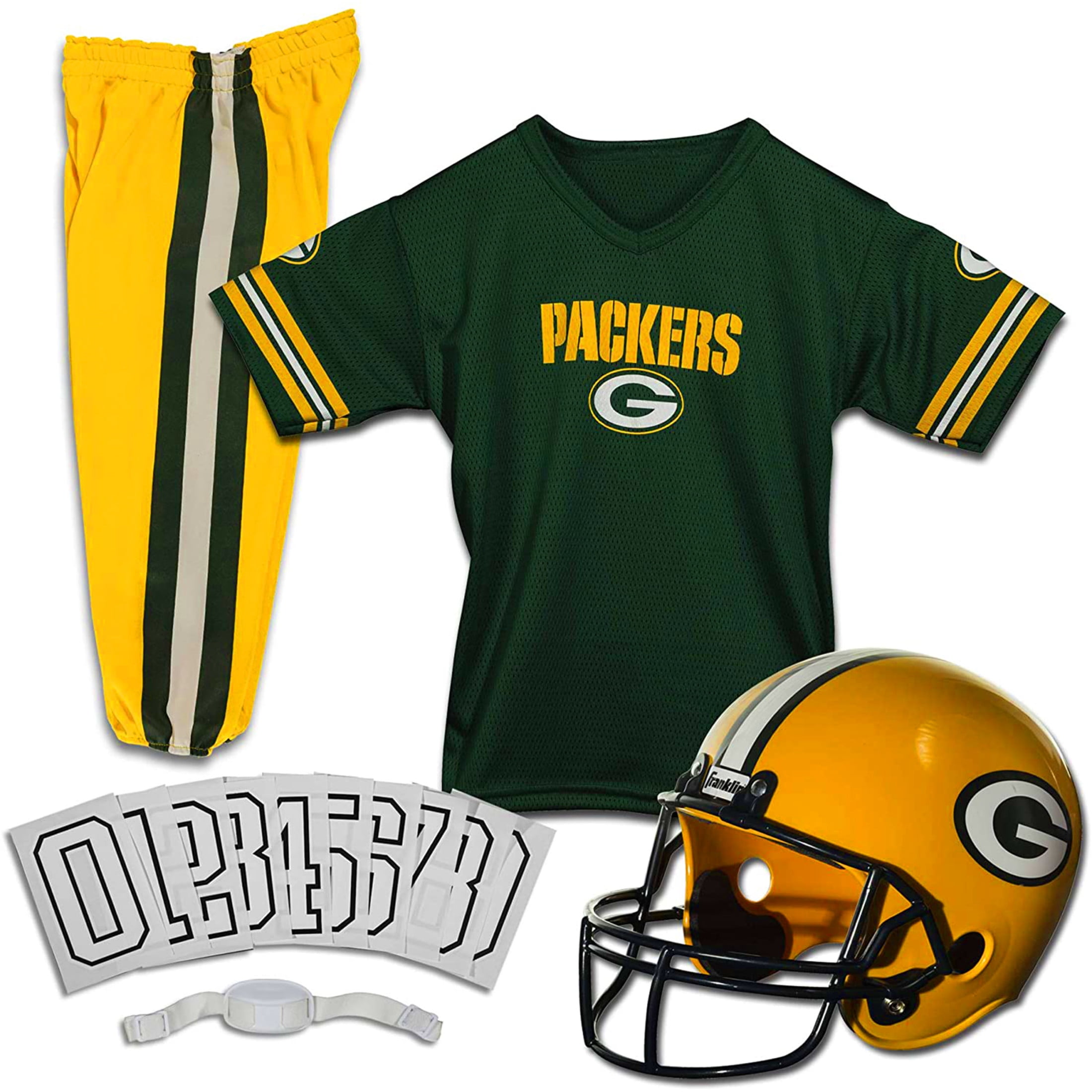 Franklin Sports Green Bay Packers Youth Large NFL Football Costume