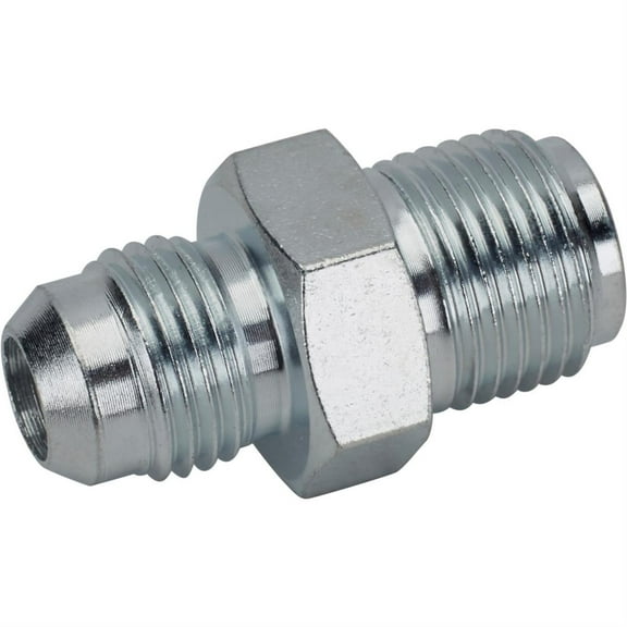 Steel Power Steering Box Adapter Fitting 5/8-18 IFM to -6 AN, 65-79 GM