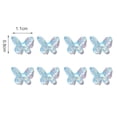 thumbnail image 6 of UDIYO 8Pcs Nail Rhinestone Exquisite DIY Lightweight Double Layer Butterfly Nail Ornament for Women, 6 of 7
