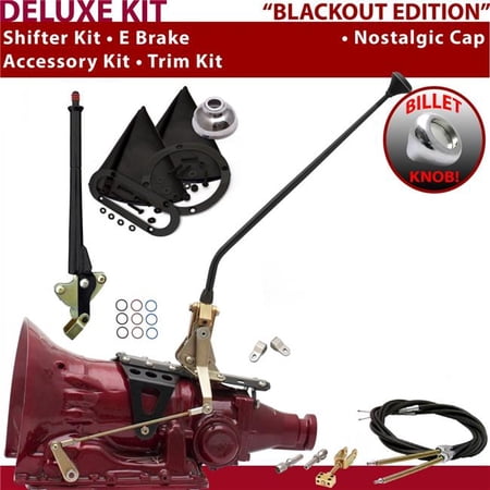 American Shifter TH350 Shifter Kit Black 16 in. E Brake Cable Clevis Trim Kit for F30A3