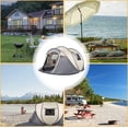 thumbnail image 6 of Riwcyla 4 Person Instant Pop Up Camping Tent Easy Setup with Ventilated Doors Windows for Outdoor Beach Backyard, 6 of 8