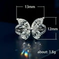 thumbnail image 2 of K-KED Gorgeous 925 Silver Filled Rings Women Cubic Zirconia Butterfly Party Size 6-10-10, 2 of 6