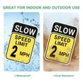 thumbnail image 4 of Uxcell 2-Pack Speed Limit 2 MPH Sign 12" x 8" Aluminum Weather Resistant Traffic Sign, 4 of 7