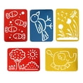 thumbnail image 1 of 5pcs Stencils Regla Niño DIY Accesorio Herramienta de Dibujo Artesanía de Bricolaje Sunnimix Plantilla de dibujo para niños, 1 of 8
