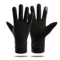 thumbnail image 1 of Jumpingount 1 par de guantes cálidos para hombres y mujeres, guantes de punto para pantalla táctil a prueba de viento para adultos, accesorios de guantes y mitones Negro, 1 of 6