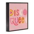 thumbnail image 3 of Stupell Industries Disco Queen Pastel Pink Quotes and Sayings Painting Black Framed Art Print Wall Art, 24 x 24, 3 of 8