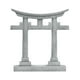 thumbnail image 1 of Figura decorativa de santuario con puerta Torii japonesa, adorno paisajístico para terrario. 61x18x69cm, 1 of 9