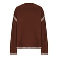 thumbnail image 4 of Timegard Sweaters for Women Drop Shoulder Loose Crewneck Pullover Fall Dressy Casual Comfy Knit Tops, 4 of 4