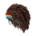 thumbnail image 2 of Gorro de con peluca para hombre, gorro de invierno para cosplay, conciertos, fiestas de disfraces. marrón, 2 of 10