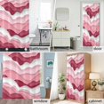 thumbnail image 6 of Pink White Ombre Ocean Fabric Shower Curtain Abstract Waves Washable Shower Curtains for Bathroom, Waterproof Bath Curtain with Hooks Home Decor 36x72in, 6 of 8