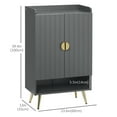 thumbnail image 3 of HOMCOM Armoire à Chaussures Étroite pour Entrée Armoire de Rangement pour Chaussures avec Rangement, 3 of 10