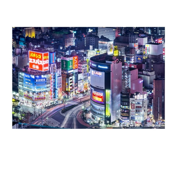 Startonight Mural Wall Art City Lights - Urban Theme Photo Wallpaper 100" x 140"