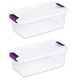 thumbnail image 2 of Contenedores de almacenamiento Sterilite ClearView Latch de 5,7 L, transparentes, paquete de 2, 2 of 3