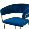 thumbnail image 2 of Set of 2 Aleck Gray Fabric Counter Stool with Antique Finish Wood Legs, 2 of 6