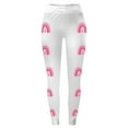 thumbnail image 4 of Women's High Waisted Leggings Comfortable Stretch Pants for Daily Wear Use and with Cancer Awareness Month Design, 4 of 4
